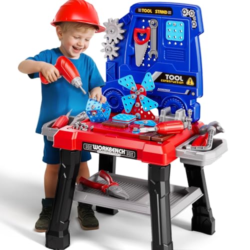Kids Workbench Pretend Construction Tool Set
