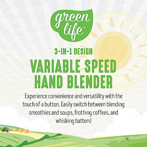 GreenLife 500-Watt Immersion Handheld Stick Blender