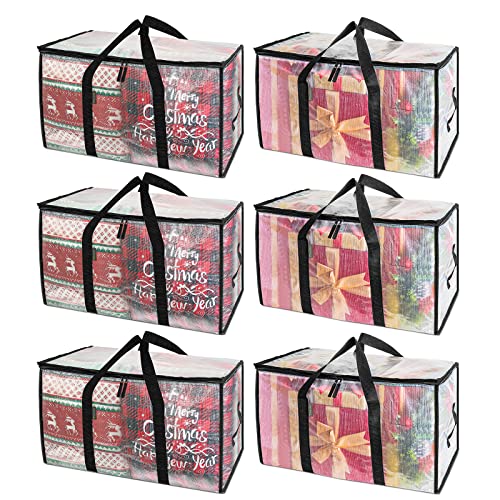 6 Pack Oversized Heavy Duty Moving Storage Bags
