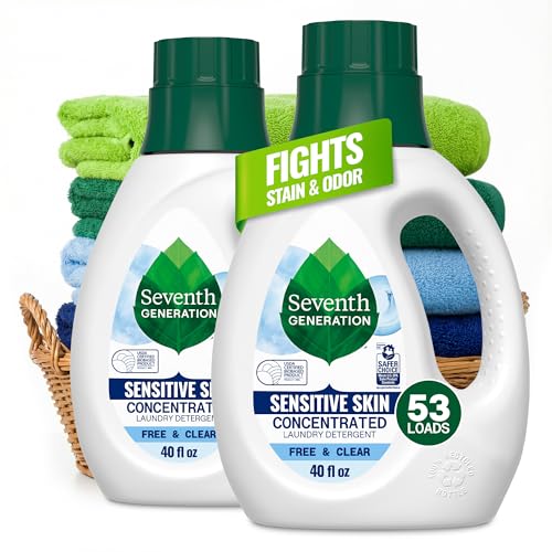 2 Pack Seventh Generation Free & Clear Laundry Detergent