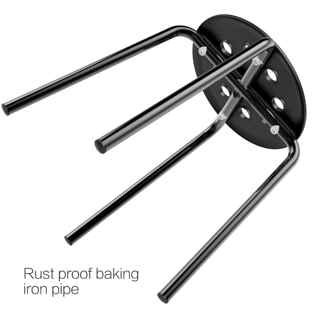 Yaheetech 5-Pack Black Round Plastic Stools