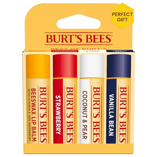 4 Pack Burt's Bees Lip Balm Tubes (Natural Moisturizer)