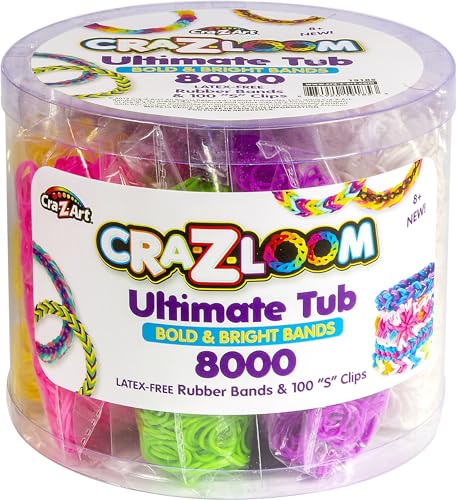 8000 Count Rubber Band Loom Refill Kit