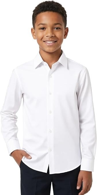 Boys Long Sleeve Button Down Dress Shirt