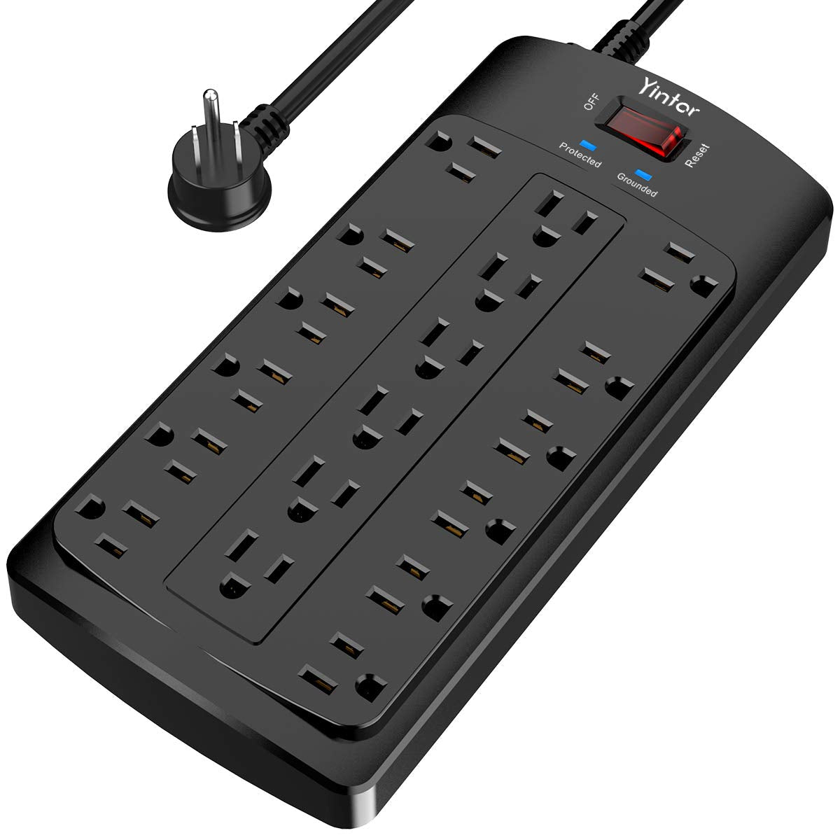 Yintar 6FT Surge Protector Power Strip with 18 Outlets