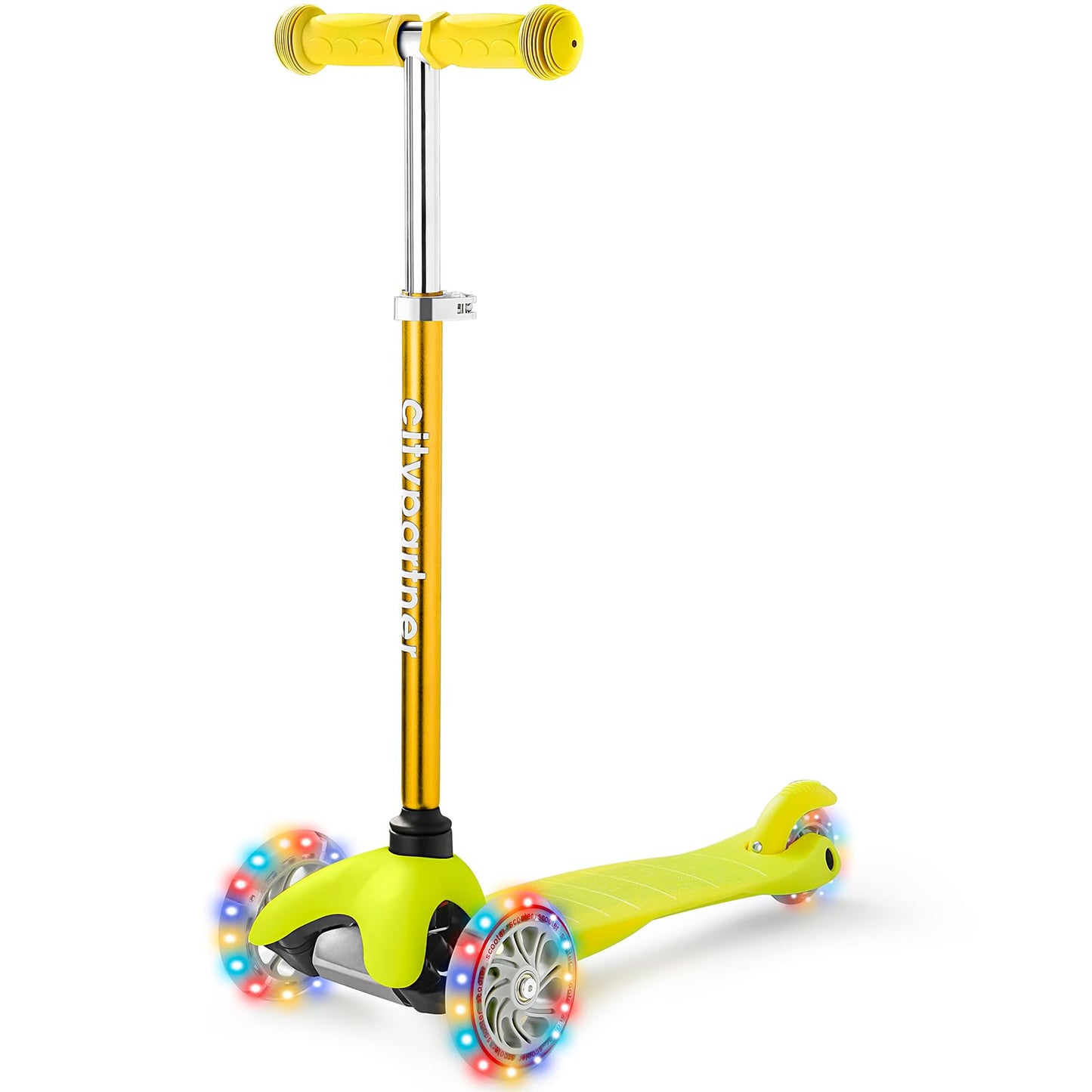 Kids 3-Wheel Kick Scooter with LED Wheels