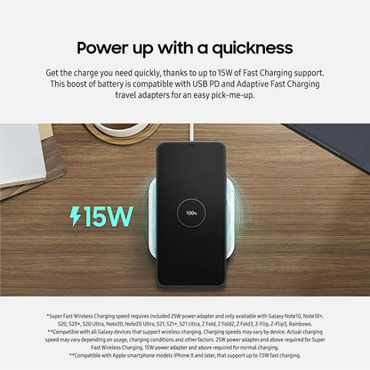 Samsung 15W Wireless Charger Pad for Galaxy