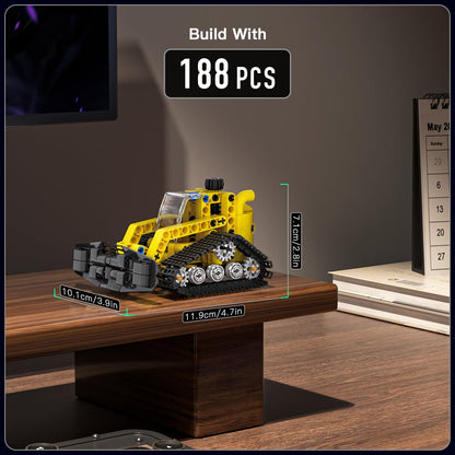 Mould King Snow Groomer Truck Bulldozer Building Toys, Creative STEM Models 24015 Building Blocks Kit, Collectible Ideas Construction Toys Truck Model Snow Groomer for Kids 8+(188PCS)