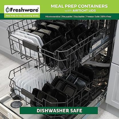 Freshware 50-Pack Meal Prep Containers with Lids