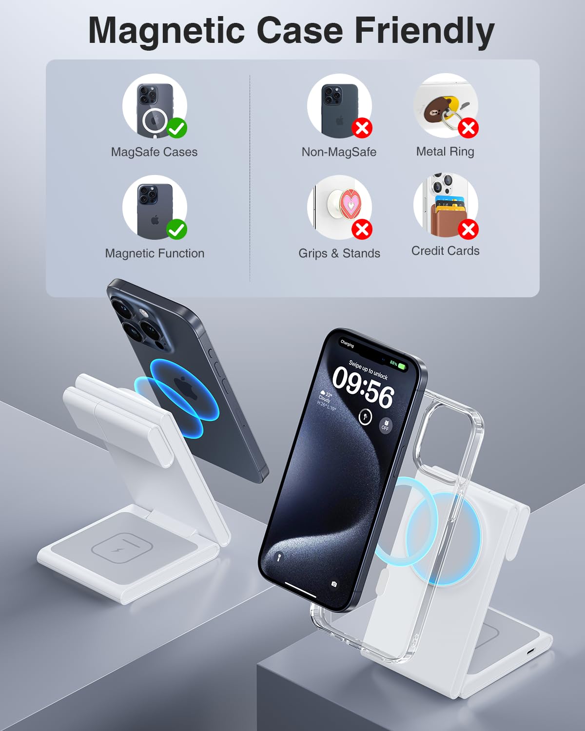 3 in 1 Wireless Charging Station for iPhone