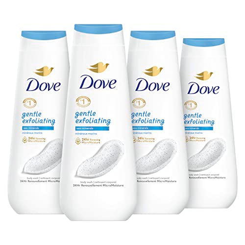 4 Pack Dove Gentle Exfoliating Body Wash 20oz