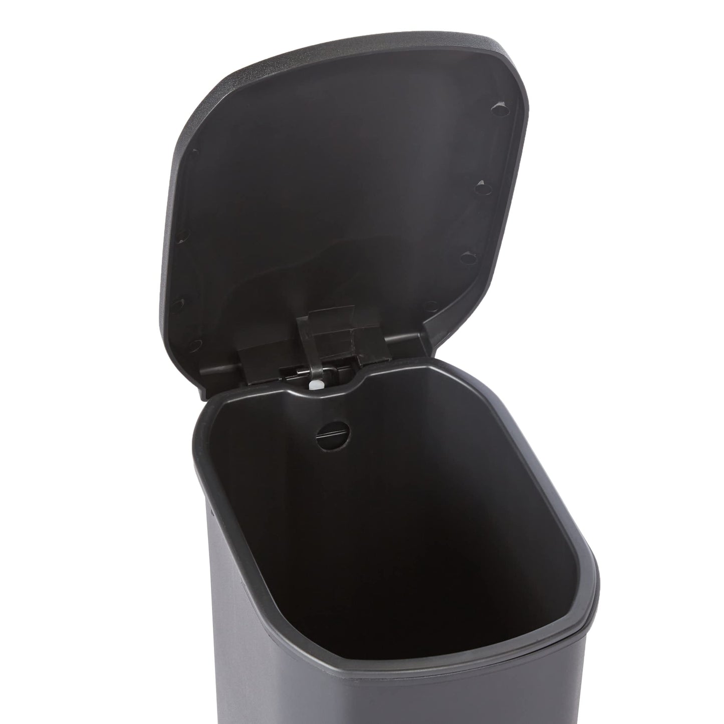 Amazon Basics Compact Plastic Trash Can with Pedal