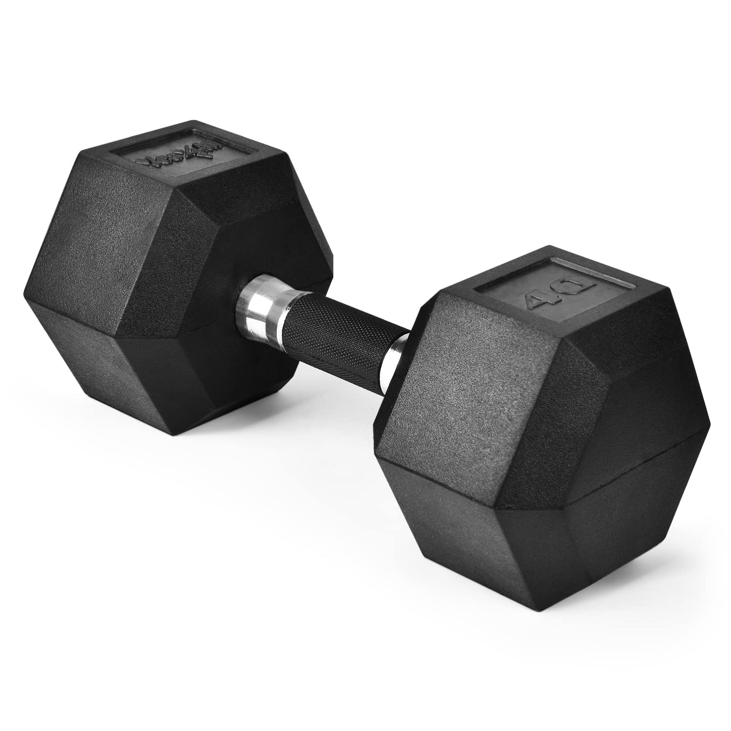 Yes4All 40lbs Rubber Grip Hex Dumbbell