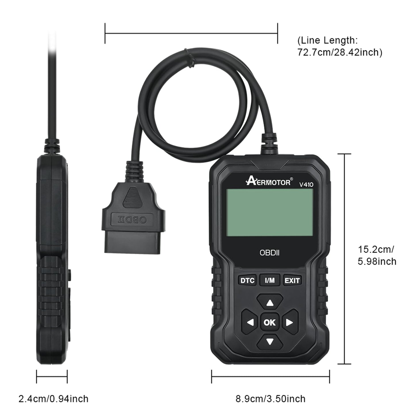 AERMOTOR OBD2 Scanner for Engine Fault Codes