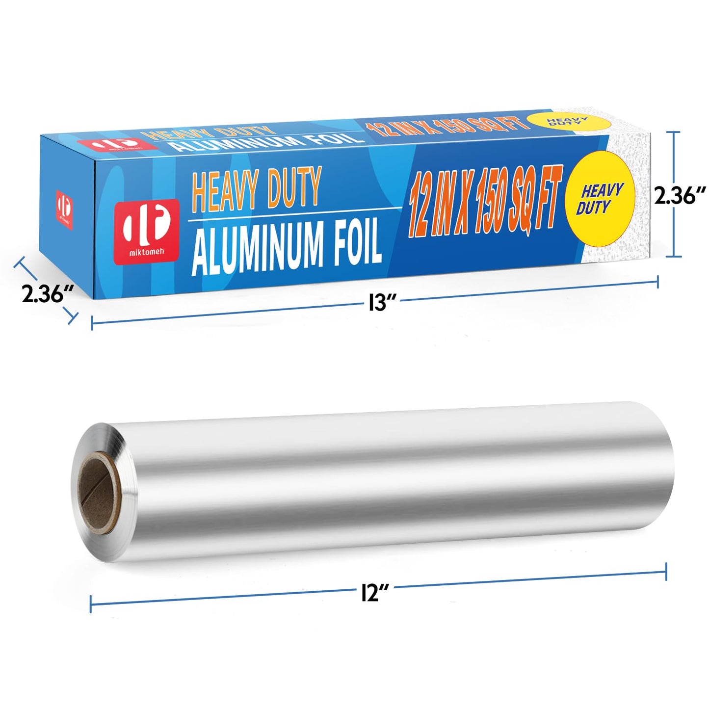 12 Heavy Duty 150 Sq Ft Aluminum Foil Rolls