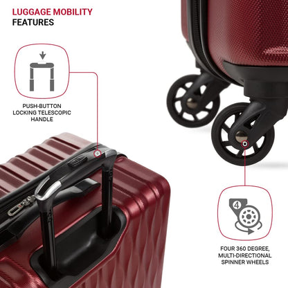 SwissGear Expandable Luggage with Spinner Wheels