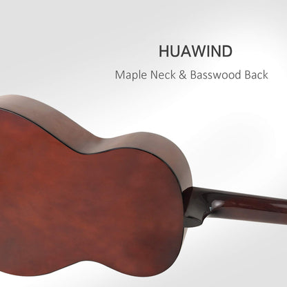 HUAWIND 39 Inch Classical Guitar Full Size Acoustic Guitar Nylon Strings Guitar for Beginners Adults
