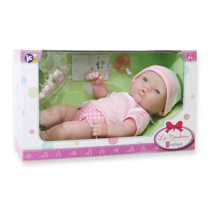 12" JC Toys La Newborn Doll Gift Set