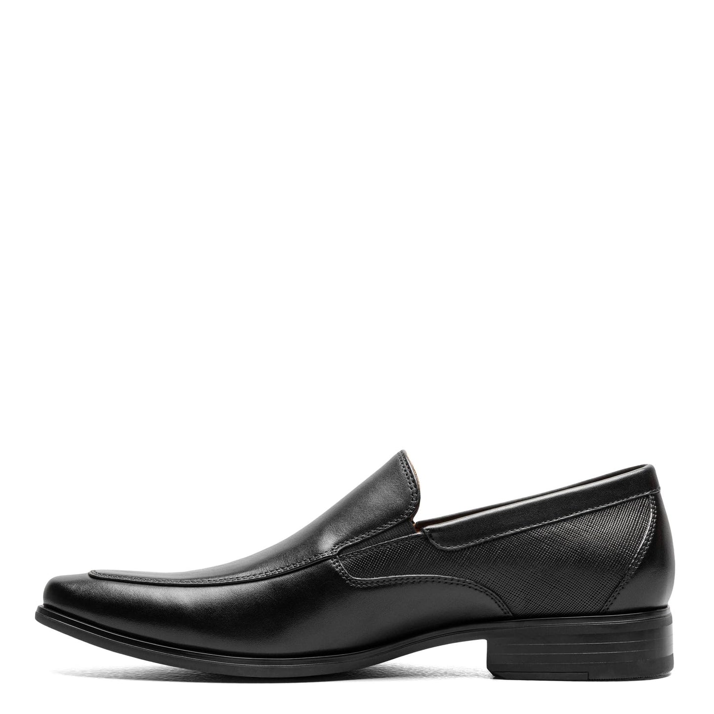 Florsheim Jackson Moc Toe Venetian Loafers for Men - Leather Upper, Squared Toe Closure, Slip-On Style, and Classy Footwear Black 9 M (D)