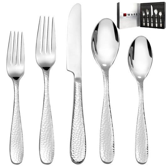 Fiwarex 20-Piece Stainless Steel Flatware Set