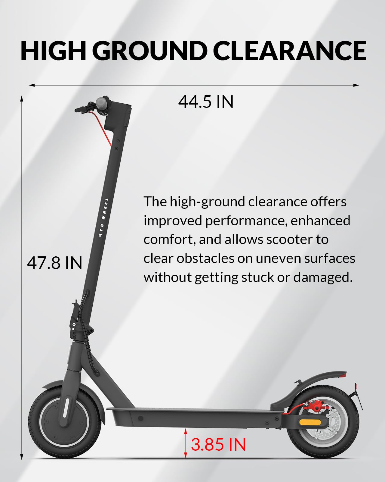 5TH WHEEL Foldable Electric Scooter With Turn Signals