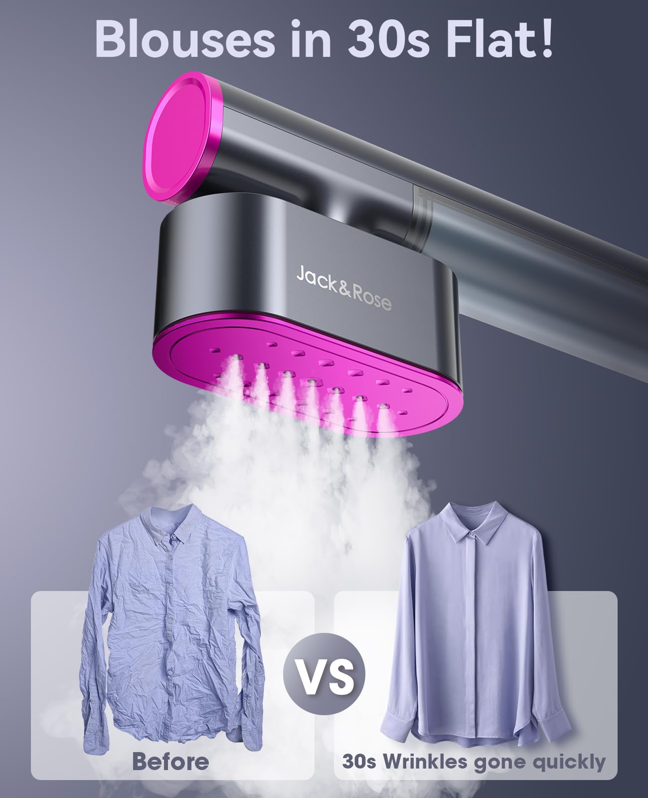 Portable Travel Steamer for Clothes by Jack & Rose