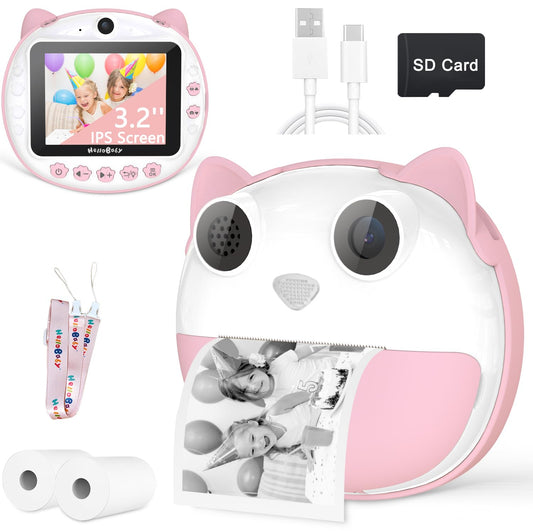 HelloBaby Instant Print Kids Camera - Pink