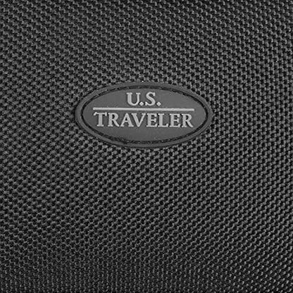 U.S. Traveler Rio Rugged Fabric Expandable Carry-on Luggage Set, Black, 2 Wheel, Set of 2