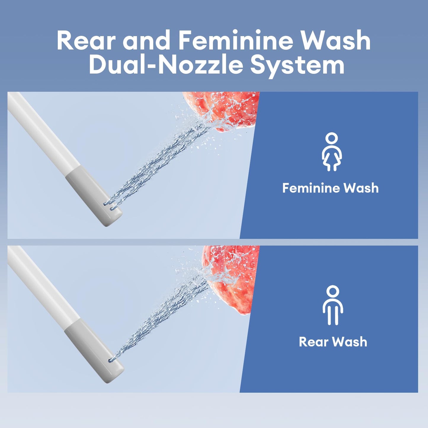 Rivix Non-Electric Bidet Toilet Seat with Nozzles