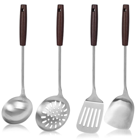 HANSGO Stainless Steel Wok Utensils Set