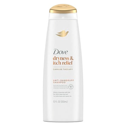 Dove DermaCare Scalp Anti Dandruff Shampoo Dryness and Itch Relief for Dry and Itchy Scalp Dry Scalp Treatment with Pyrithione Zinc 12 fl oz