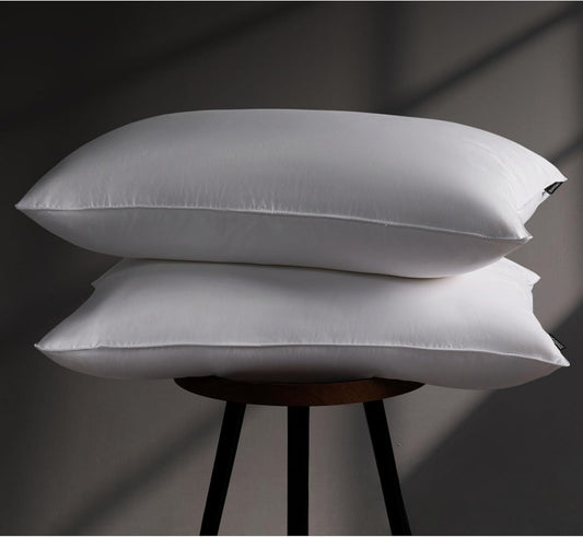 2 Pack Goose Down Hotel Pillows for Sleepers