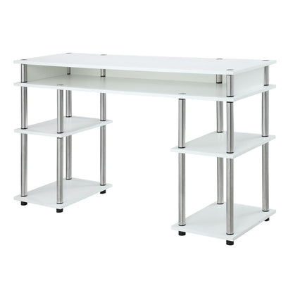 Convenience Concepts Student Desk with Storage Shelves