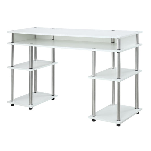 Convenience Concepts Student Desk with Storage Shelves
