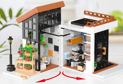 City Cafe Modular Building Toy Set with LED