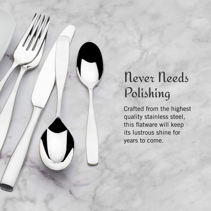 Mikasa Satin Loft 65-Piece Flatware Set
