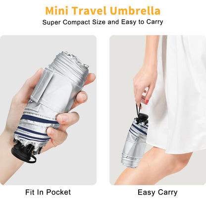 ECOBRELLA Mini Travel Umbrella with Sun Protection