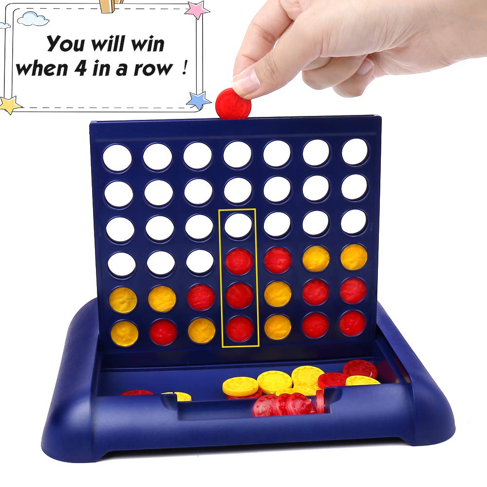 4 in a Row Travel Size Board Game - 2 Pack