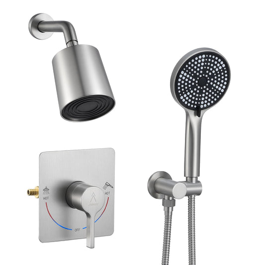Rain Shower Faucet Set with Handheld Spray