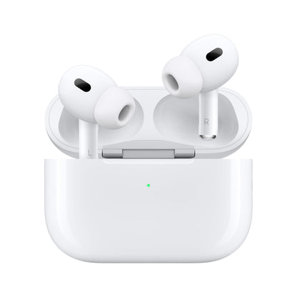 Apple AirPods Pro 2 Wireless Earbuds, Bluetooth Headphones, Active Noise Cancellation, Hearing Aid Feature, Transparency, Personalized Spatial Audio, High-Fidelity Sound, H2 Chip, USB-C Charging