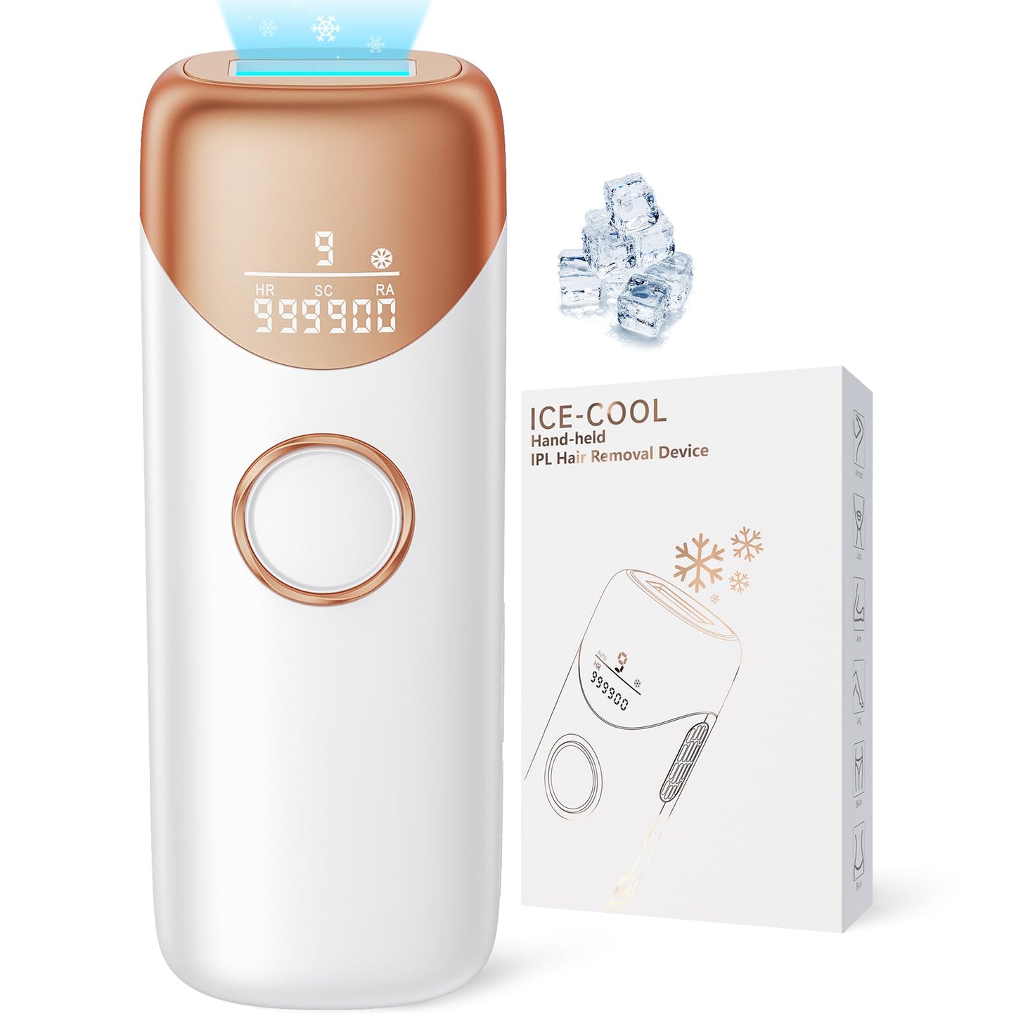 Painless IPL Laser Hair Removal Device with Cooling