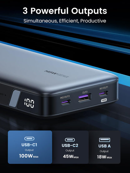 25,000mAh UGREEN Portable Laptop Charger