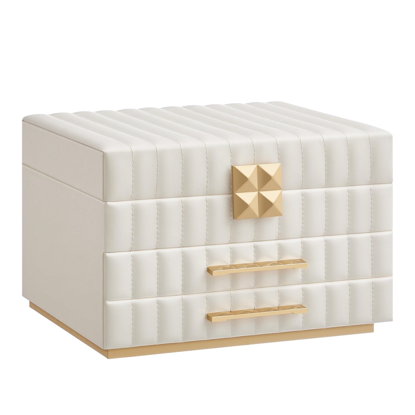 SONGMICS 3-Tier Jewelry Box with Mirror