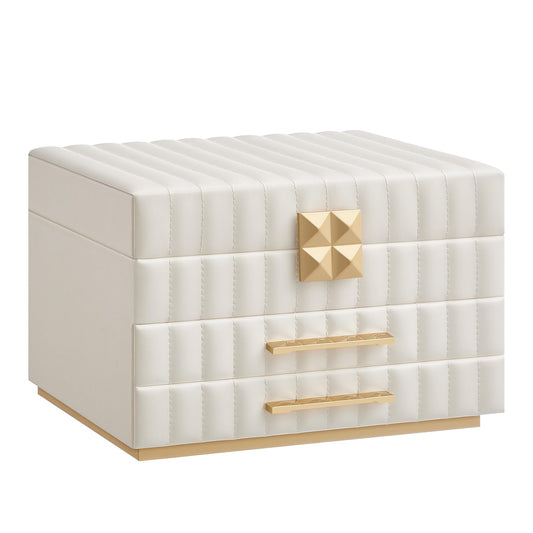 SONGMICS 3-Tier Jewelry Box with Mirror