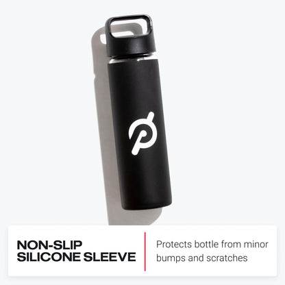 Peloton 16 oz Glass Water Bottle with Sleeve