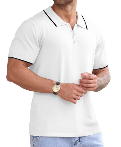 Askdeer Men's Casual Short Sleeve Polo Shirt