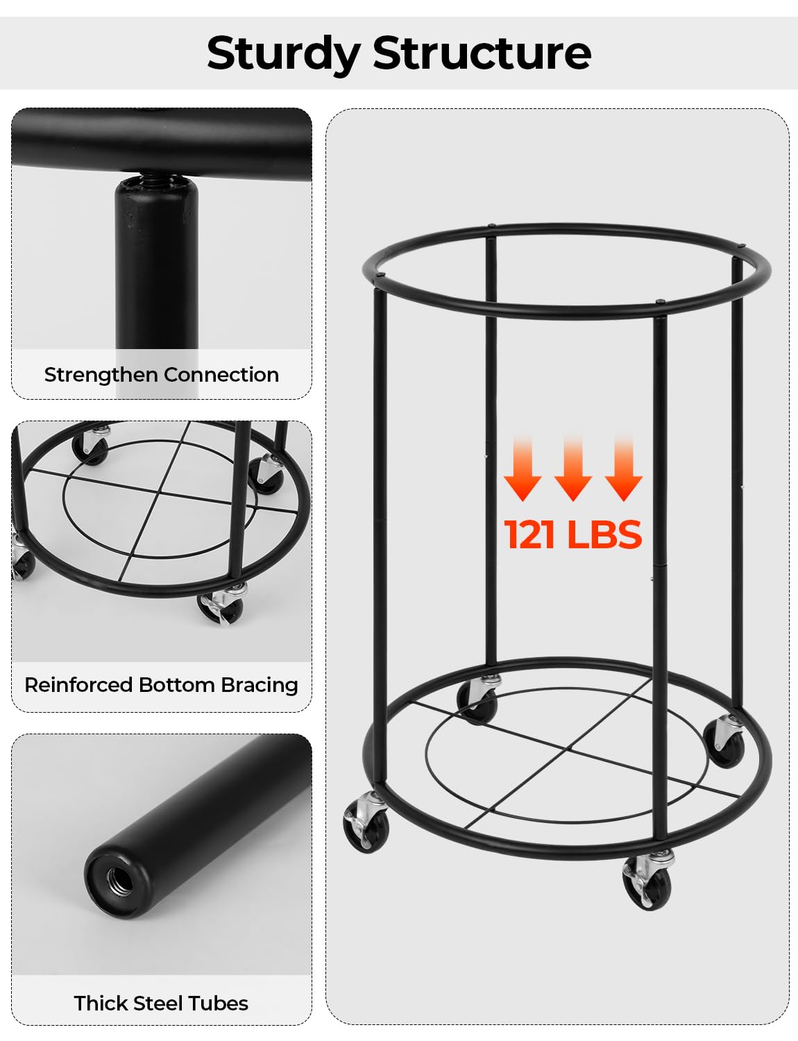 Rolling Laundry Basket with Wheels by StorageWorks