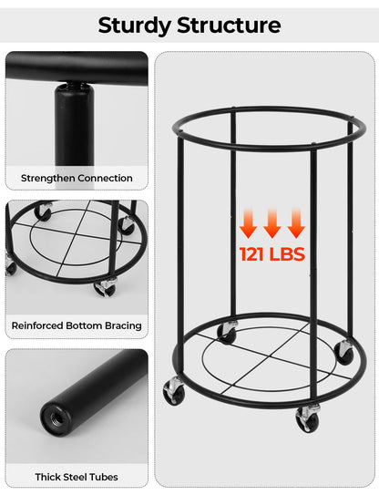 Rolling Laundry Basket with Wheels by StorageWorks