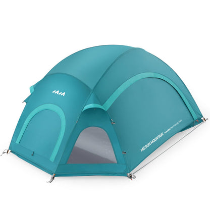 UltraPort Camping Tent, 2-Person Tent, Dome Tent for Camping and Hiking, Double Layer Waterproof Tent, Includes Rainfly, Easy Setup in 5 Mins (Polyester, Twilight Green, 2 Persons & 1 Pet Tent)