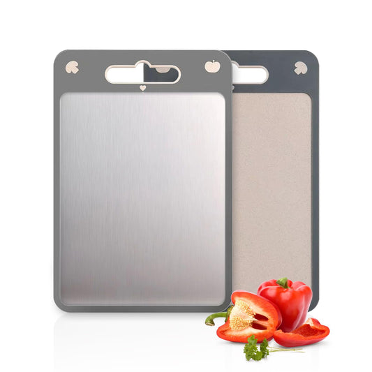 Double-Sided Stainless Steel Cutting Board